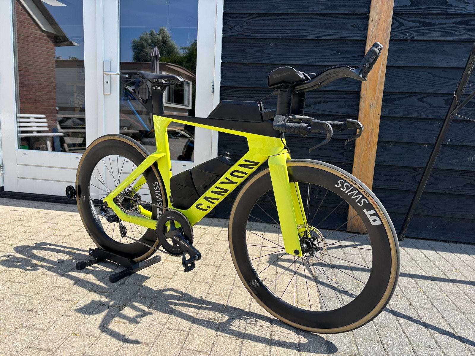 Canyon Speedmax CF 8 Di2 (maat M) met powermeter, Fietsen en Brommers, Fietsen | Racefietsen, 28 inch, Carbon, Heren, Zo goed als nieuw