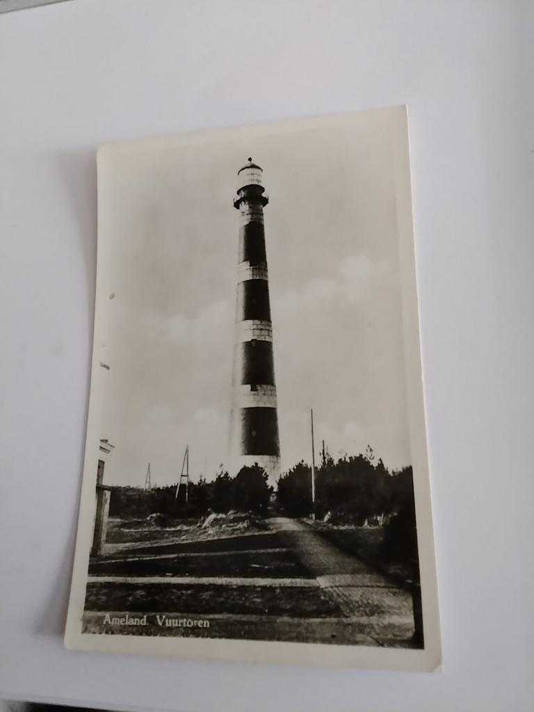 AMELAND VUURTOREN    1949, Ophalen of Verzenden, 1940 tot 1960, Waddeneilanden