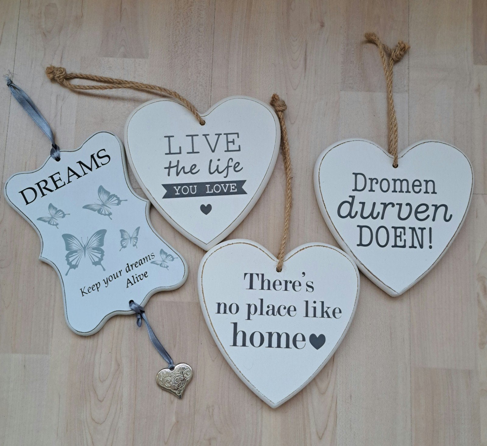 Gratis af te halen houten tekstbordjes, Huis en Inrichting, Ophalen
