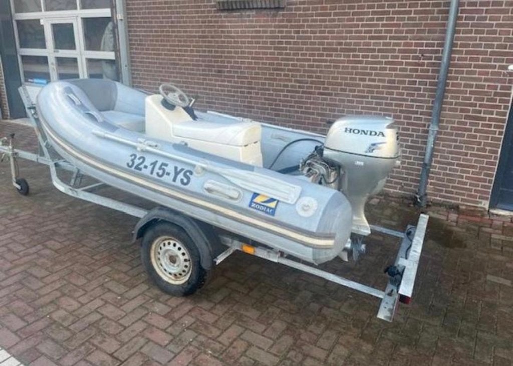Zodiac Hypalon RIB SE 310 met Honda 20 PK 4-takt en trailer!, Watersport en Boten, Rubberboten, Gebruikt, Zodiac, Polyester/glasvezel