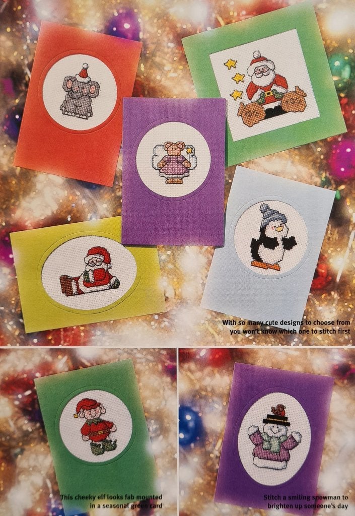 40 Kerst borduurpatronen o.a. elf, kerstman, Ophalen, Nieuw, Handborduren, Patroon