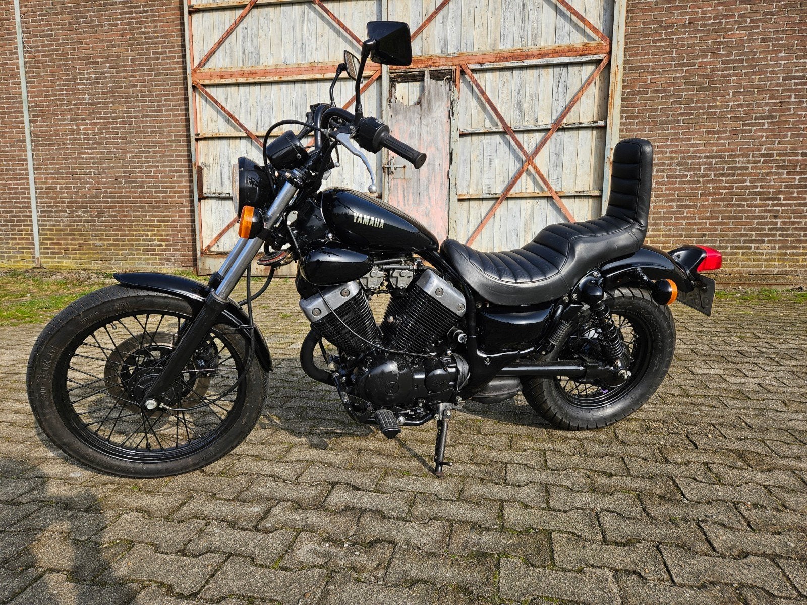 Yamaha XV Virago 535 Black!, Motoren, 2 cilinders, Occasion, 535 cc, Chopper