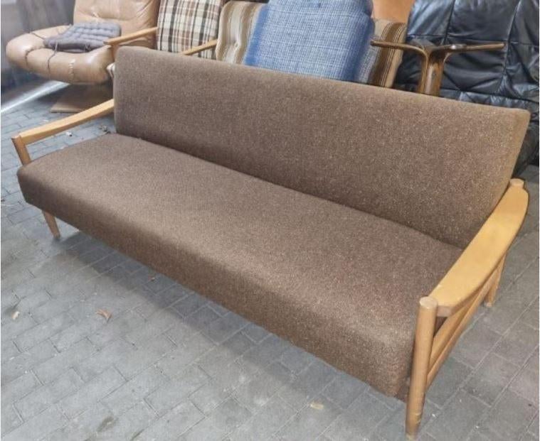 vintage sofa - daybed Mid-Century, Huis en Inrichting, Banken | Sofa's en Chaises Longues, Gebruikt, Driepersoons, 150 tot 200 cm