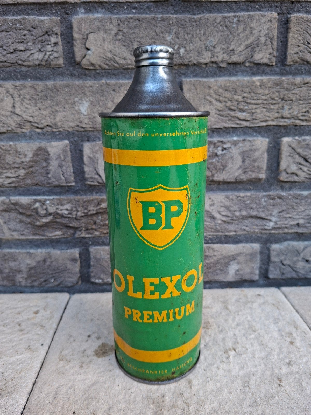 zeldzaam BP OLEXOL olie blik, Gebruikt, ., Verpakking, Ophalen of Verzenden