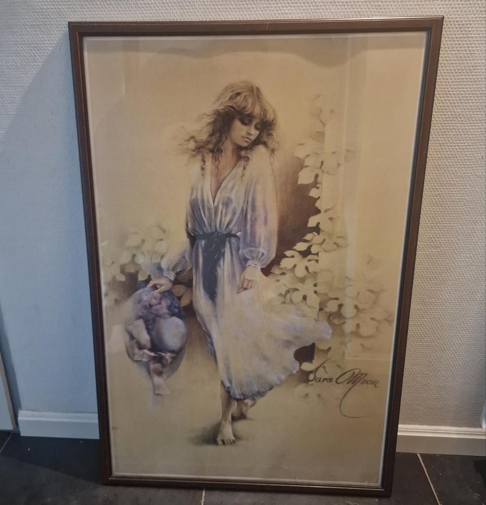 Sara Moon prent (vintage), Ophalen, Minder dan 50 cm, Zo goed als nieuw, Schilderij