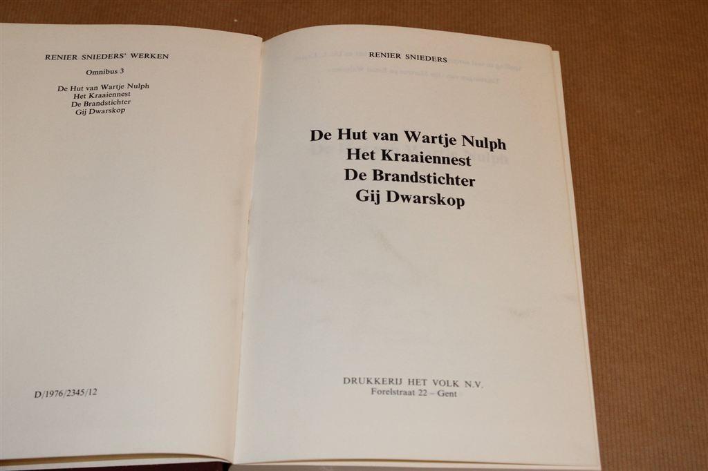 Reinier Snieders — Omnibus 3 — Hut van Wartje, Kraainnest..., Ophalen of Verzenden, Gelezen