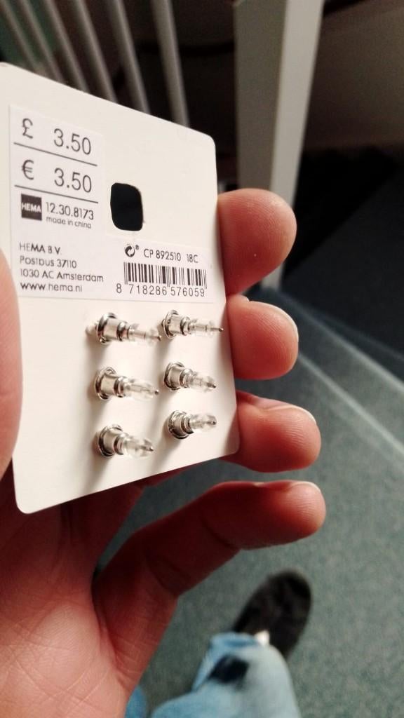 oorknopjes oorbellen nieuw in verpakking, Ophalen of Verzenden, Nieuw, Zilver, Overige materialen