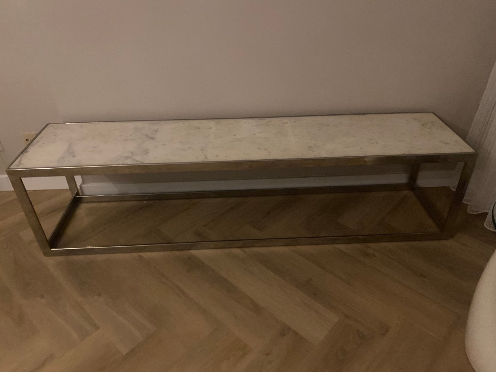 Richmond marmeren tv meubel of tafel, Huis en Inrichting, Ophalen, Overige materialen, Zo goed als nieuw, Modern