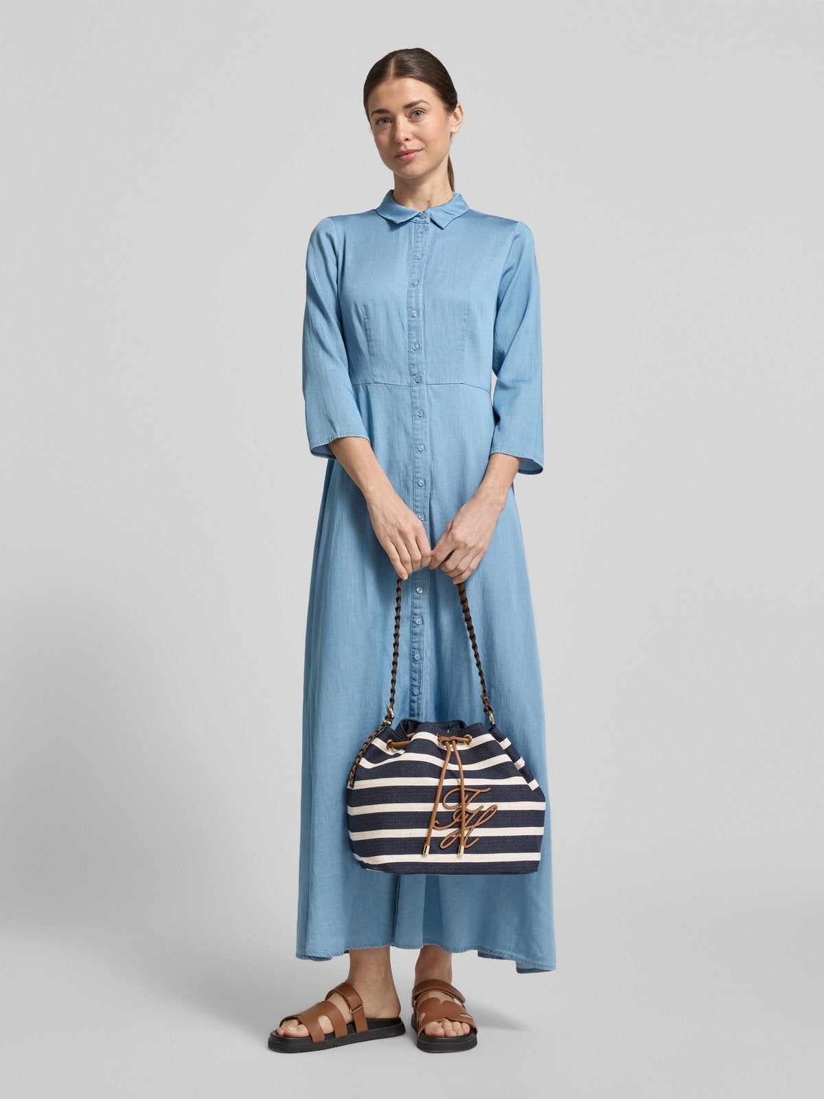 Tommy hilfiger streep bucket bag nieuw, Ophalen of Verzenden, Nieuw, Overige kleuren, Handtas