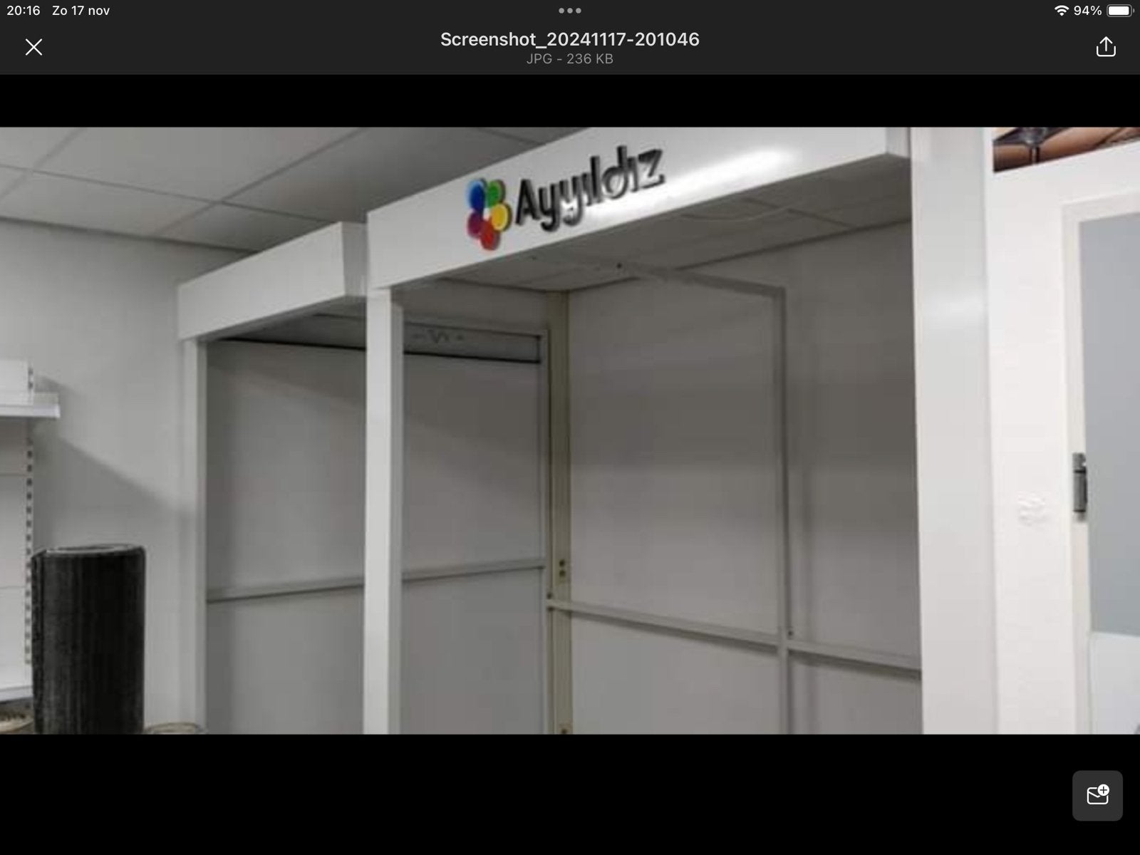 Tapijt Showroom stelling, Verzenden