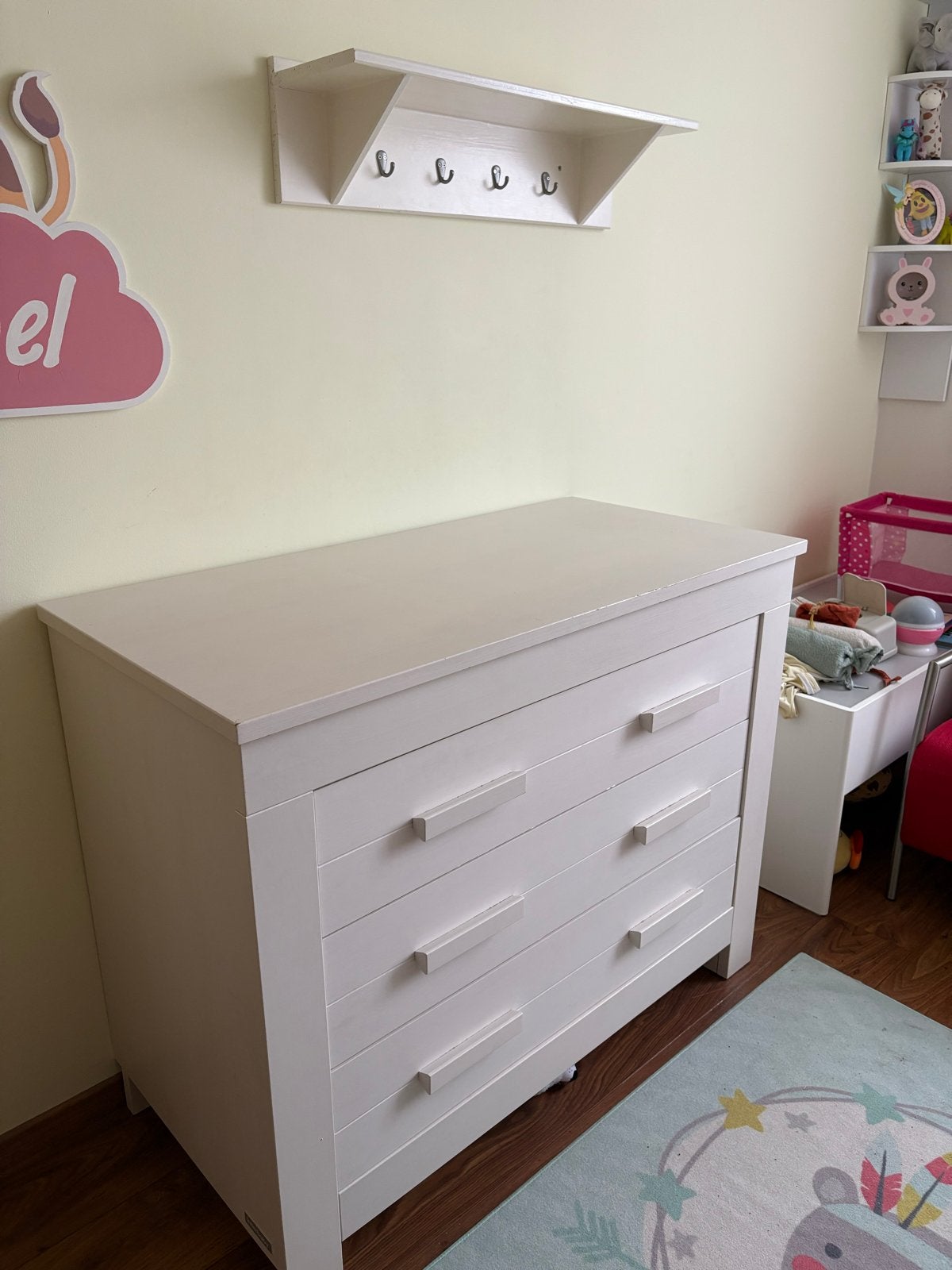 Interbaby Commode met lades en wandplank, Ophalen, Gebruikt, 50 tot 70 cm, 100 cm of meer