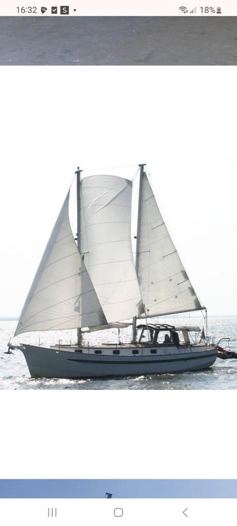 Zeewaardige schoener 2 master motorsailer, Watersport en Boten, Ophalen, Gebruikt, Staal, Diesel