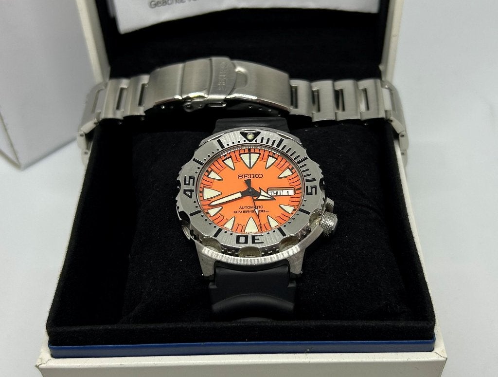 Seiko SRP309 Orange Monster - vaste prijs 500 euro, Staal, Polshorloge, Ophalen of Verzenden, Zo goed als nieuw