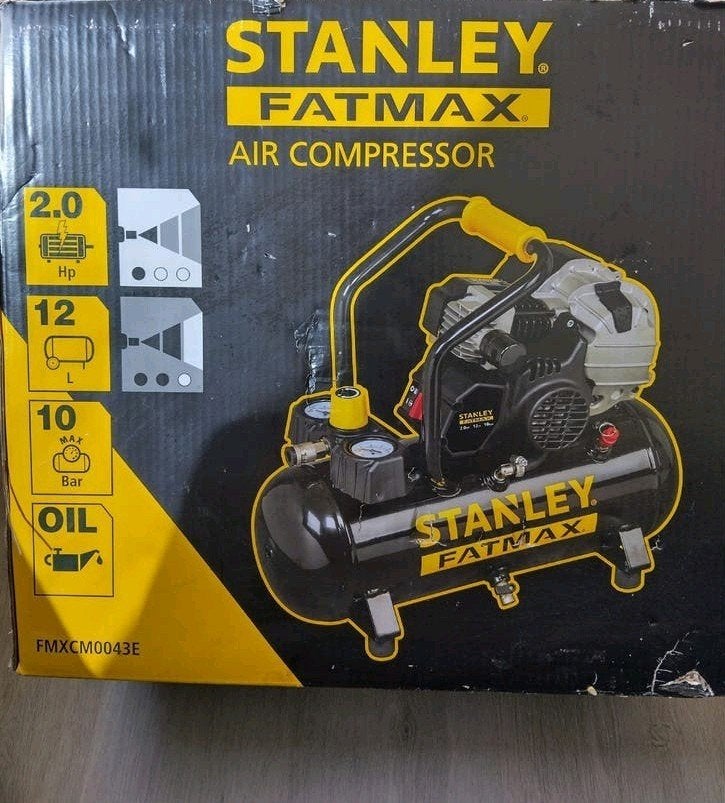 Stanley Fatmax Luchtcompressor 10L 10 Bar, Ophalen, Nieuw, 10 bar of meer, Olievrij