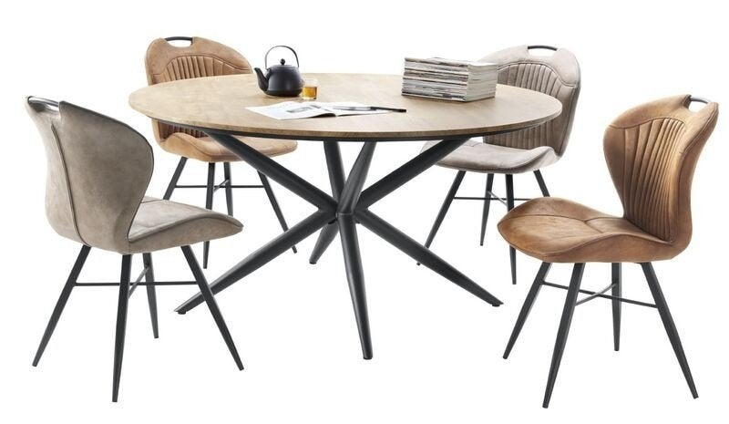 SUPER MOOIE NIEUWE RONDE EETTAFEL UIT PROFIJT COLLECTIE, Huis en Inrichting, Tafels | Eettafels, MODERN, Rond, Nieuw, Vier personen