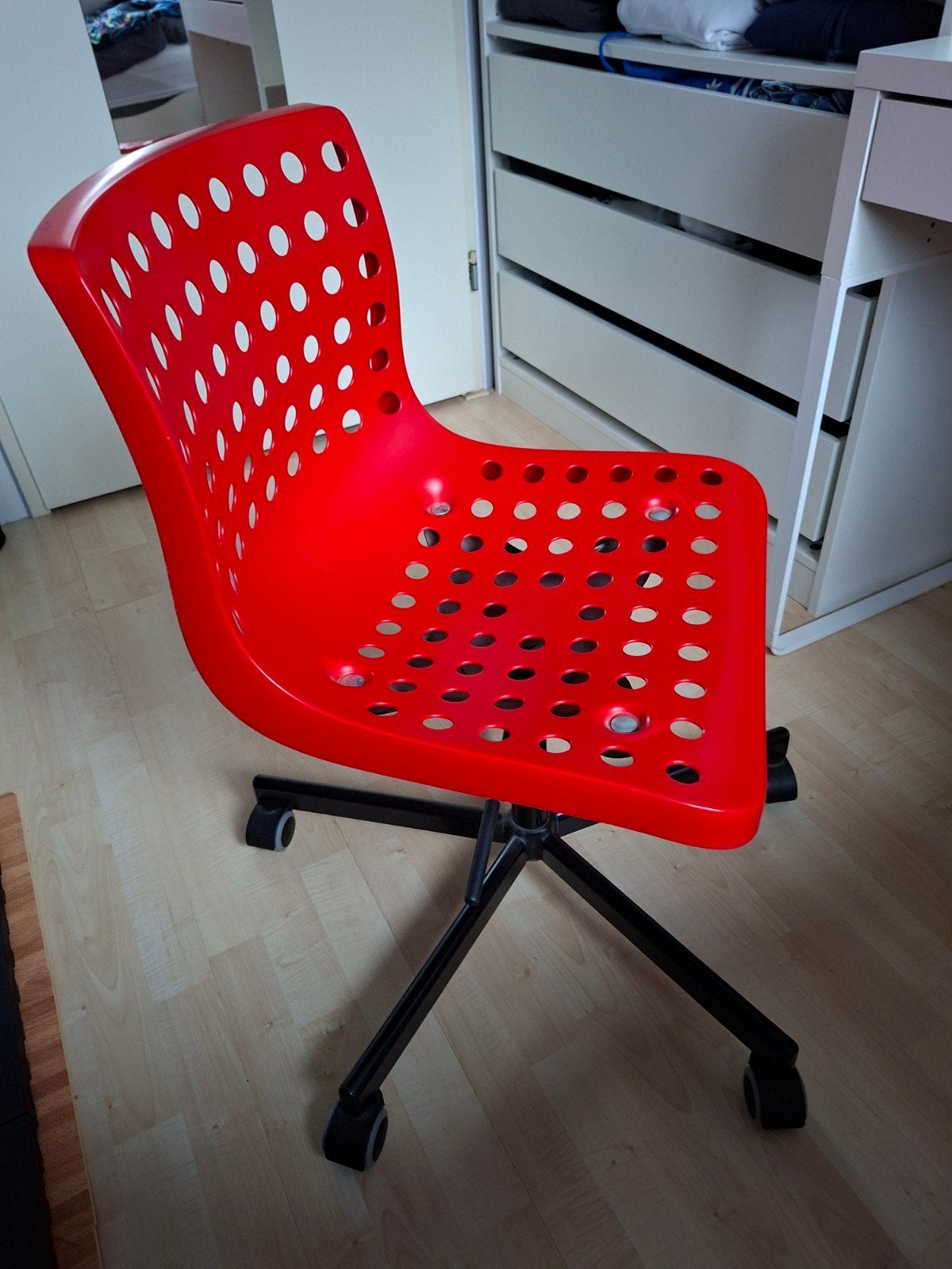 IKEA SKÅLBERG / SPORREN Bureaustoel Rood, Ophalen
