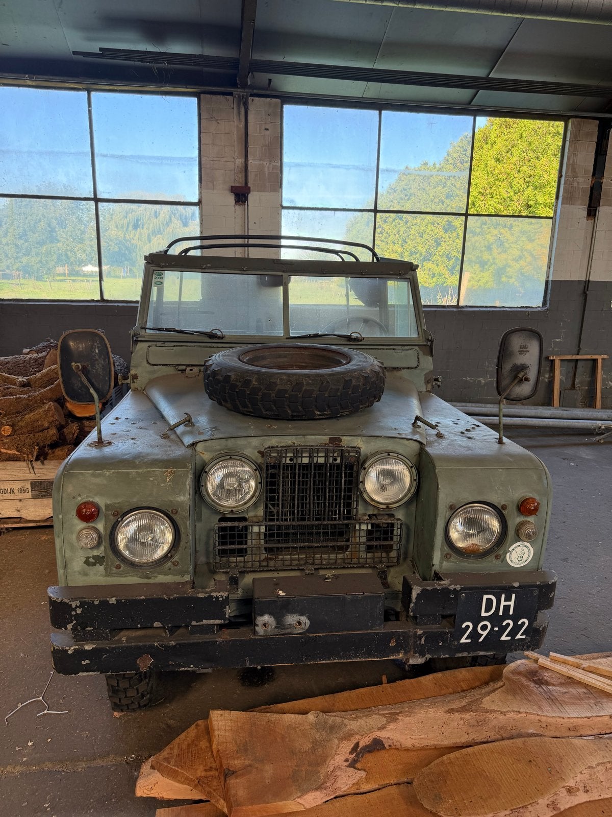 Land Rover 1962 Groen oldtimer, Auto's, Overige kleuren, Handgeschakeld, Vierwielaandrijving, SUV of Terreinwagen