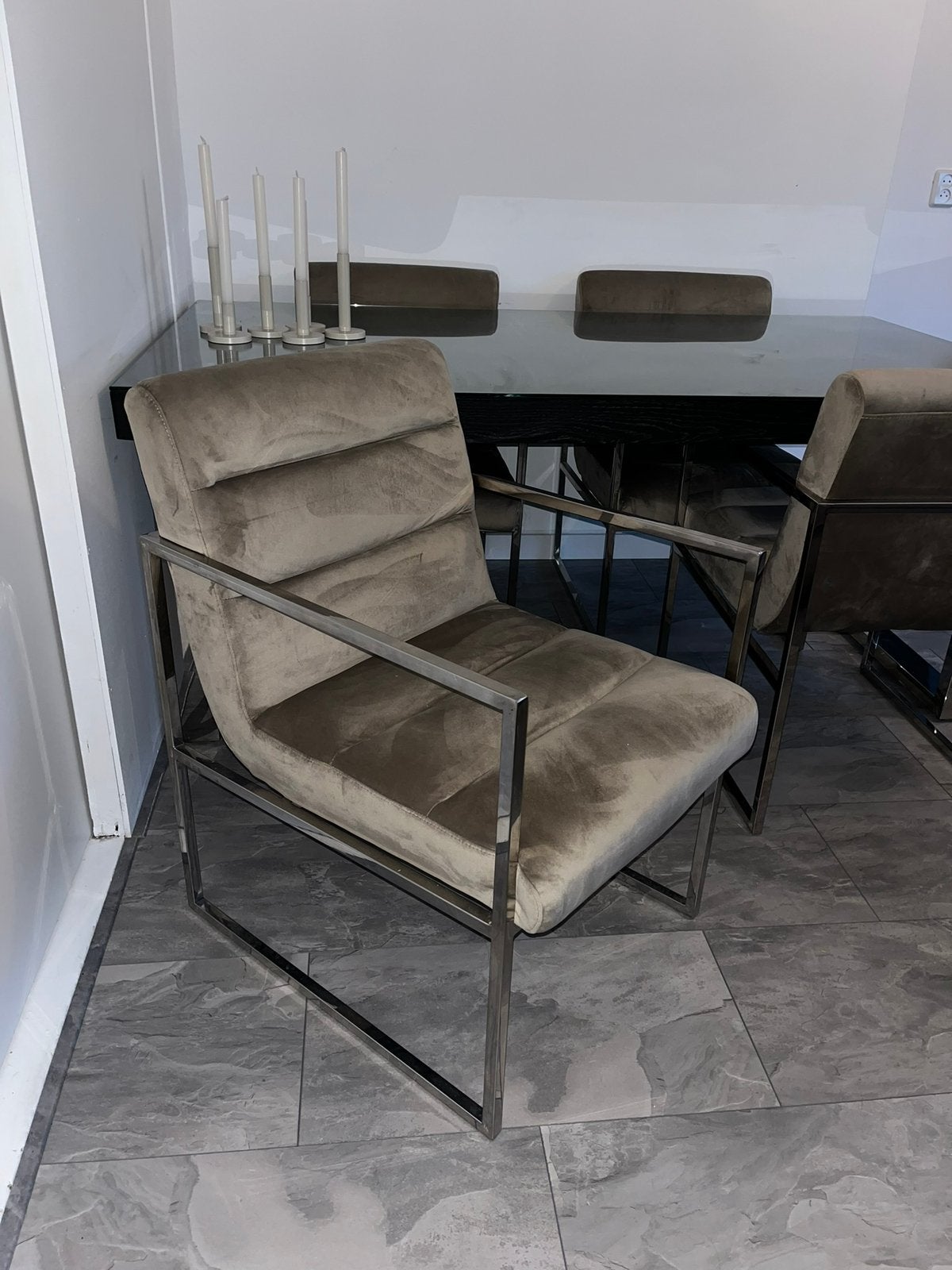 Eettafel met stoelen/ Salontafel /Tv meubel / Woonkamer set, Huis en Inrichting, Ophalen