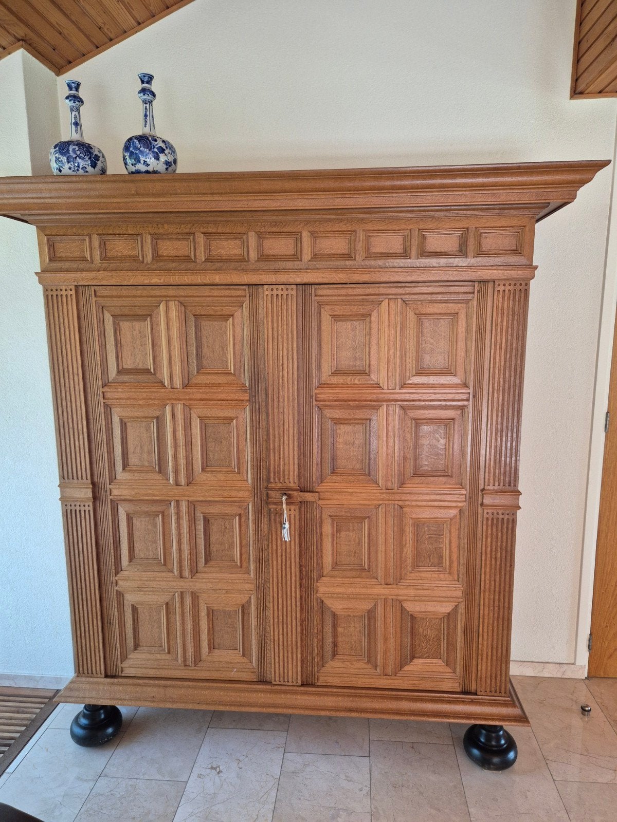 eikenhouten kast, Antiek en Kunst, Ophalen