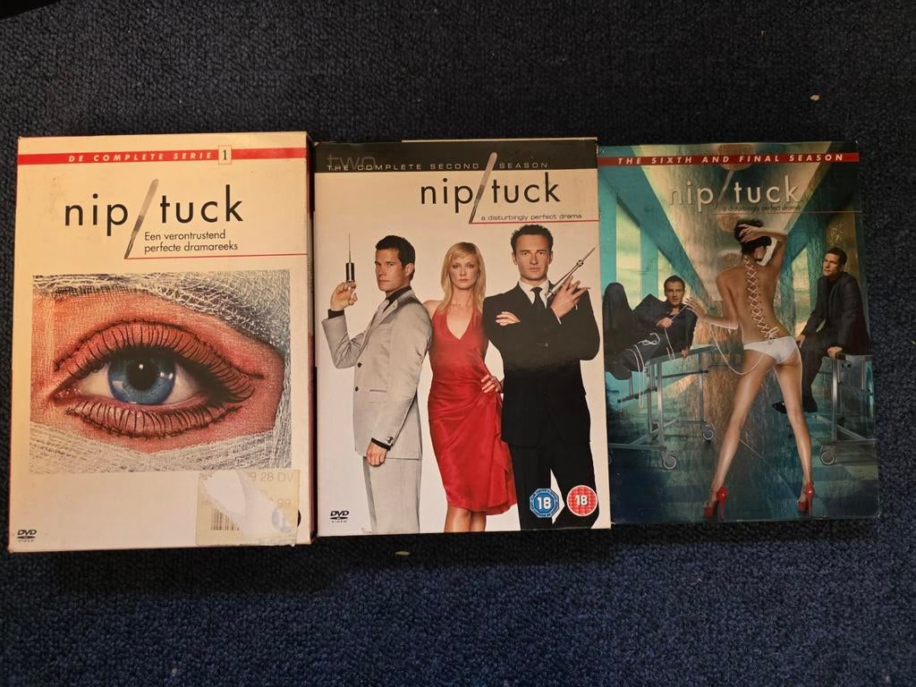 Nip/Tuck DVD Boxsets - Seizoen 1, 2 en 6, Gebruikt, Vanaf 16 jaar, Boxset, Drama
