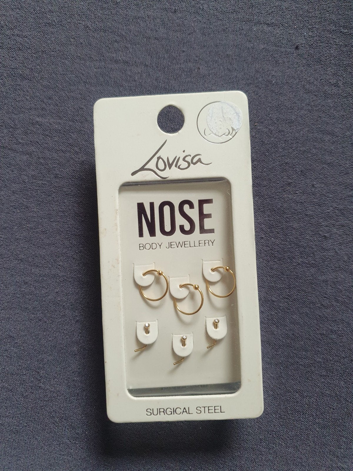 Nieuwe RVS Neuspiercing Set - 6 Stuks Goudkleurig, Sieraden, Tassen en Uiterlijk, Piercings, Ophalen of Verzenden, Nieuw, Staal