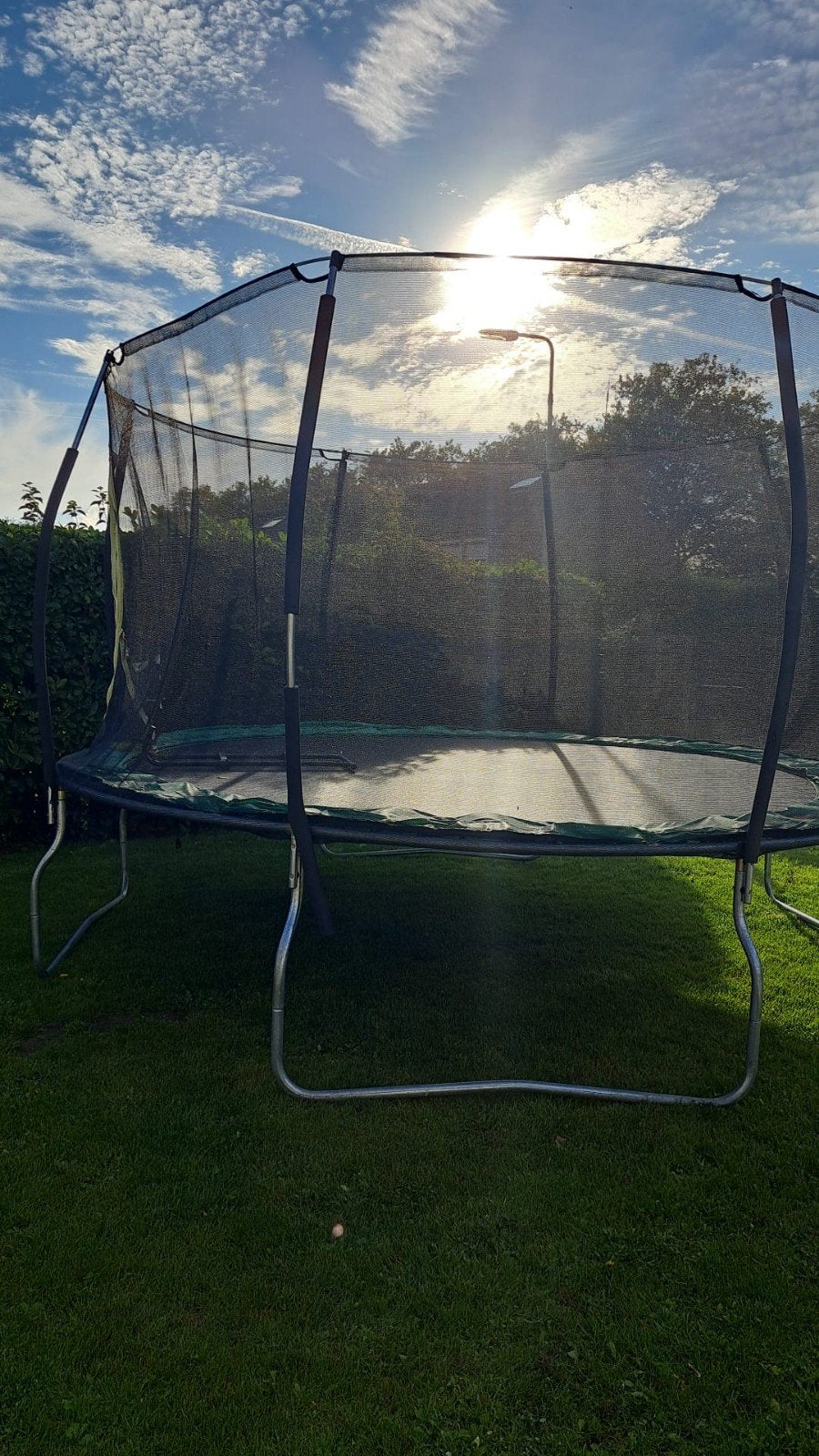 Grote trampoline met veiligheidsnet, Ophalen, Gebruikt
