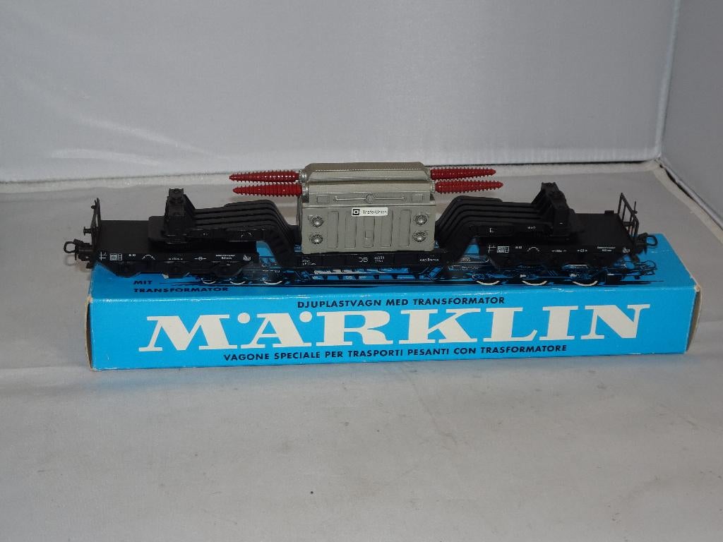 Marklin 4617 kuilwagon+transformator DB als nieuw OVP (#914), Wisselstroom, Wagon, Ophalen of Verzenden, Zo goed als nieuw