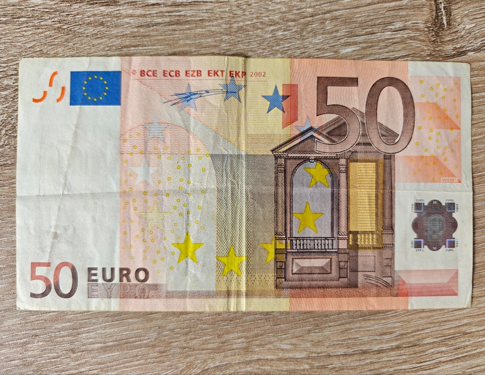50 Euro - Serie 2002 (printcode M), Postzegels en Munten, Bankbiljetten | Europa | Eurobiljetten, Ophalen of Verzenden, 50 euro