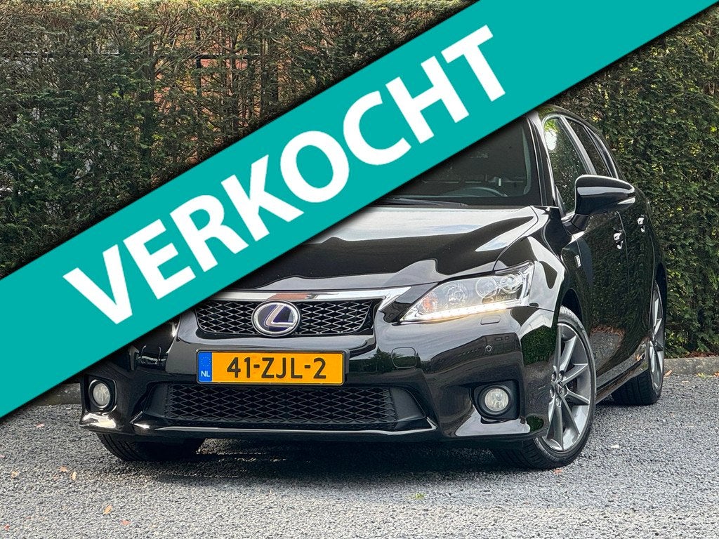 Lexus CT 200h F-Sport Line | CAMERA | FULL OPTIONS!, Auto's, Lexus, Euro 5, Gebruikt, 4 cilinders, Zwart