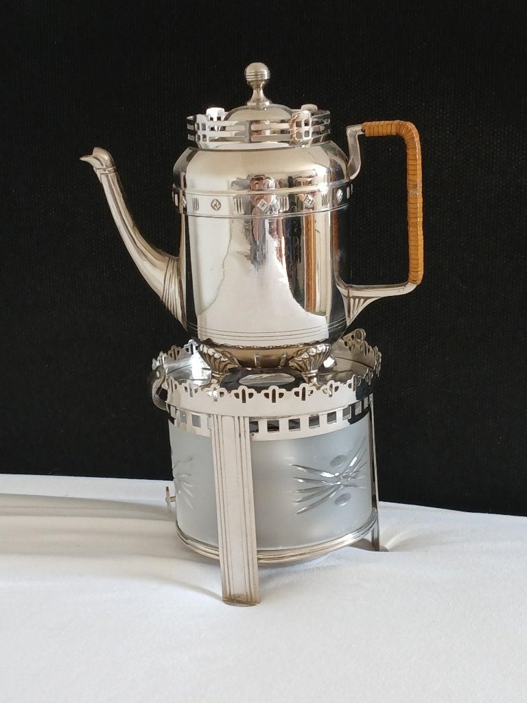 Jugenstil Koffie / thee garnituur, Ophalen of Verzenden, Gebruikt