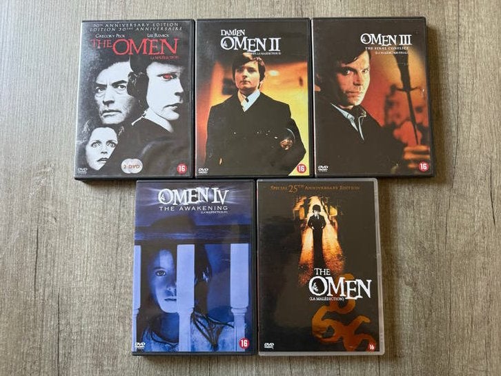 The Omen Complete Collection (5-DVD Boxset), Cd's en Dvd's, Vanaf 16 jaar, Occult, Speciale editie, Nederlands