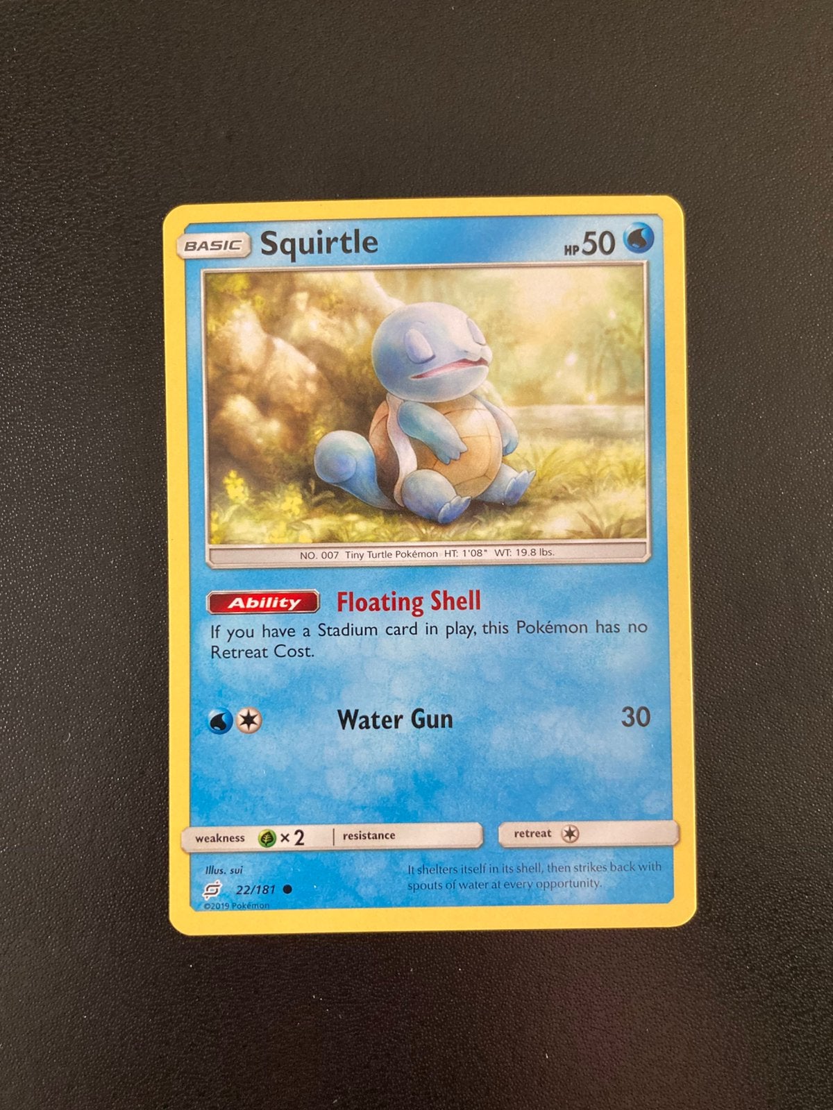 Pokemon kaart Squirtle, Ophalen of Verzenden, Zo goed als nieuw