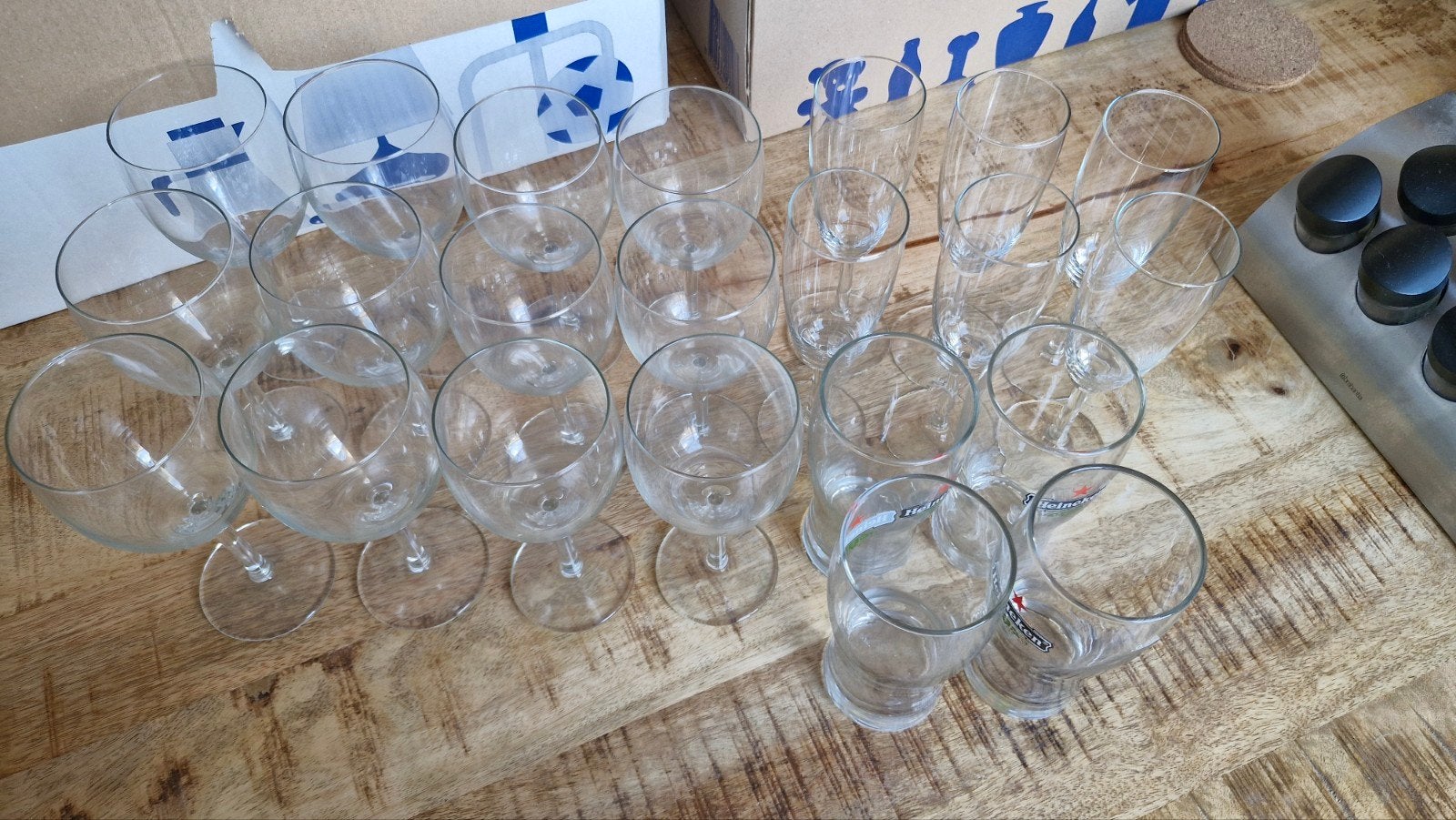 Diverse Glazenset - Bierglazen en Wijnglazen, Antiek en Kunst, Antiek | Glas en Kristal, Ophalen of Verzenden