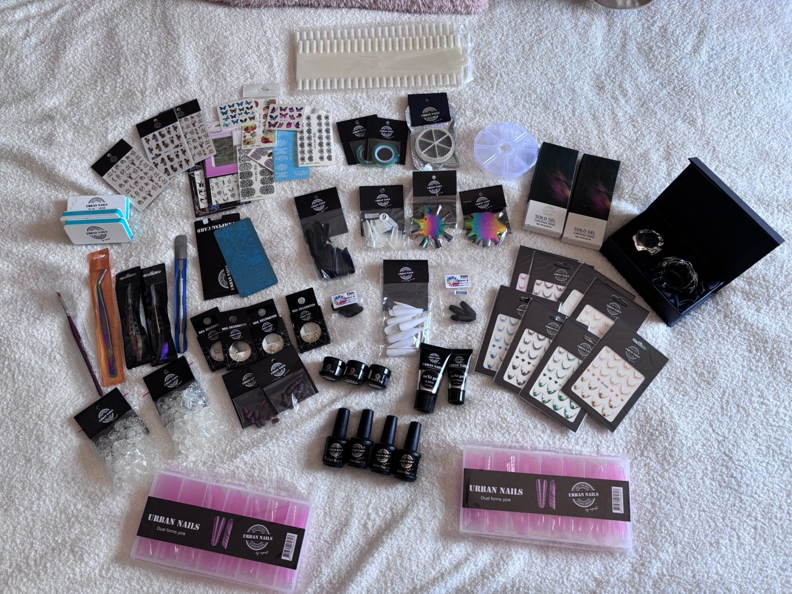 Urban Nails - tas met van alles (nieuw), Verzenden, Zwart, Nieuw, Handen en Nagels