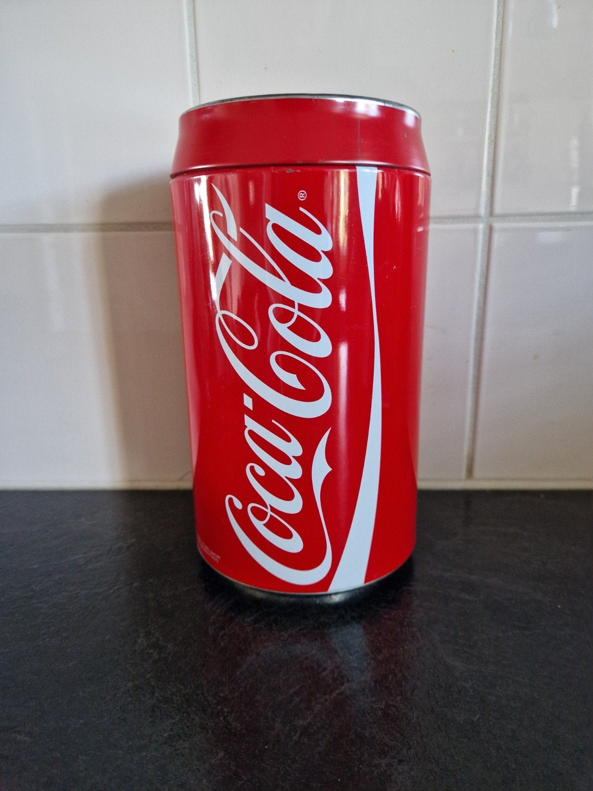 Coca-Cola spaarpot blik - 20 cm hoog, Ophalen of Verzenden