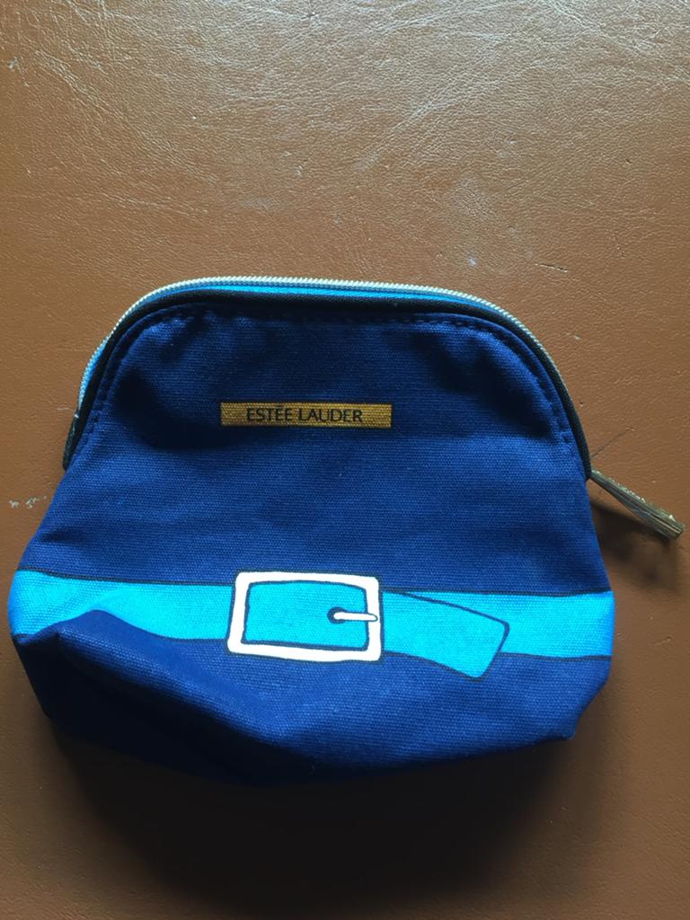 Nieuw Estee Lauder Toilettasje - Blauw met Rode Voering, Ophalen of Verzenden, Nieuw, Blauw, Dame