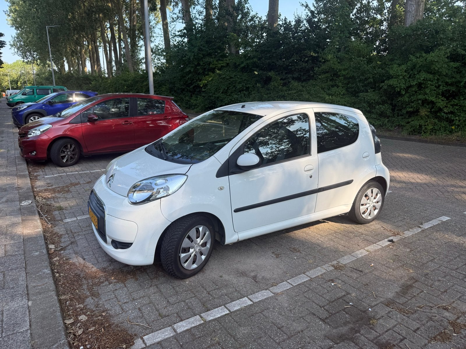 Citroën C1 1.0i 68PK 5D 2011 Wit, Auto's, Voorwielaandrijving, Stof, C1, Origineel Nederlands