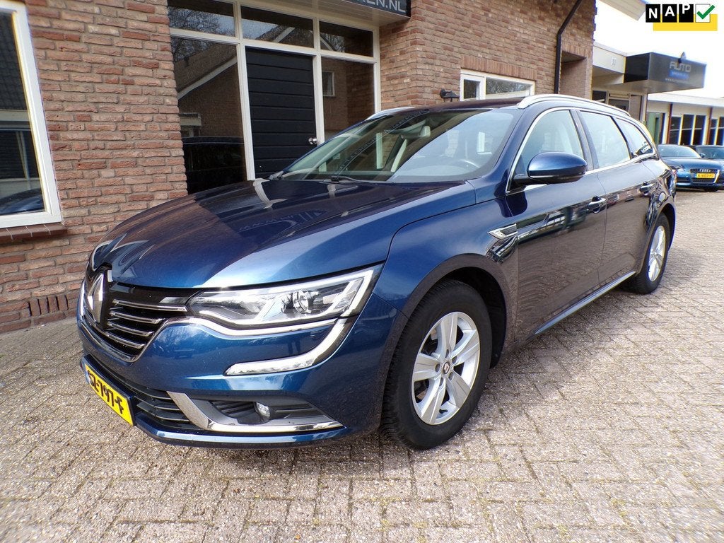Renault Talisman Estate 1.6 TCe Zen Automaat / Navi, Auto's, Renault, Gebruikt, Euro 6, 4 cilinders, Blauw