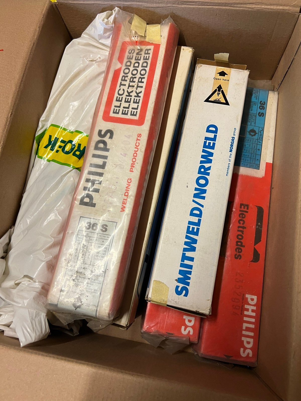 Philips & Smitweld/Norweld Elektroden - Diverse Types, Doe-het-zelf en Verbouw, Ophalen, Nieuw, Elektroden
