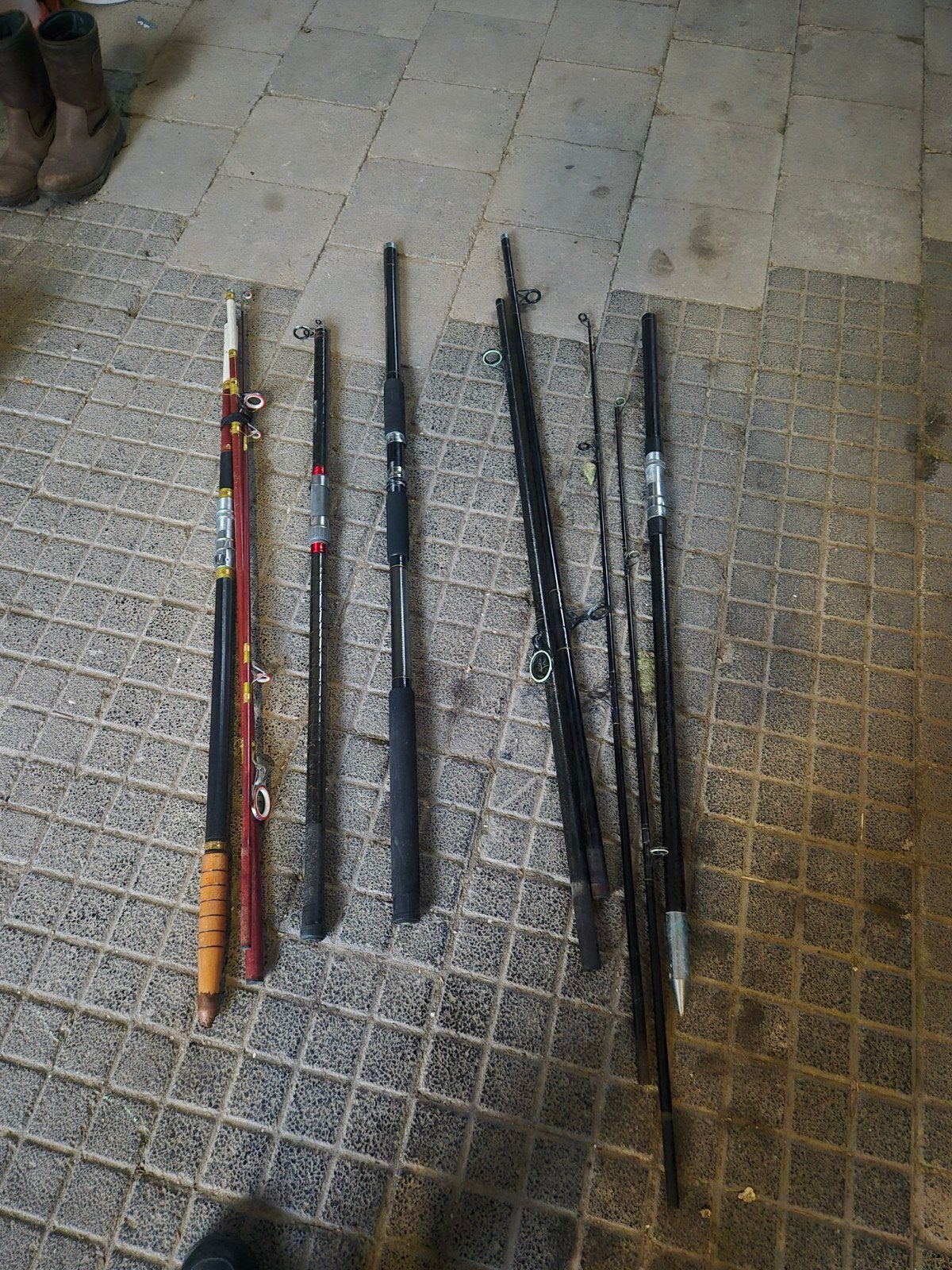 Te koop strand hengels met een telescoop  hengel, Ophalen of Verzenden, Gebruikt, Werphengel