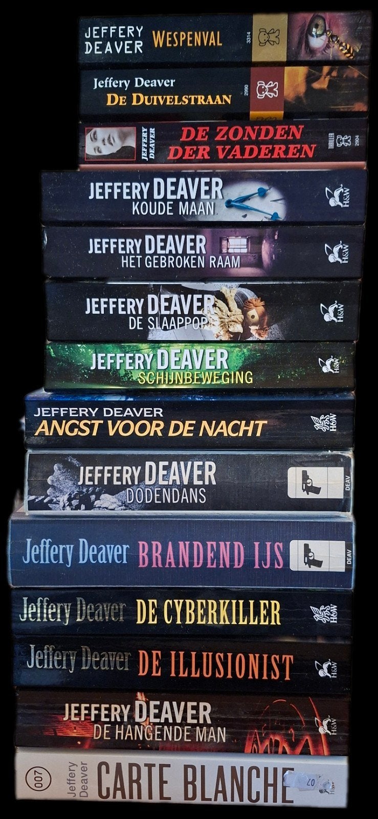 Boekenkast opruiming! Jeffery Deaver x15, Ophalen, Gelezen
