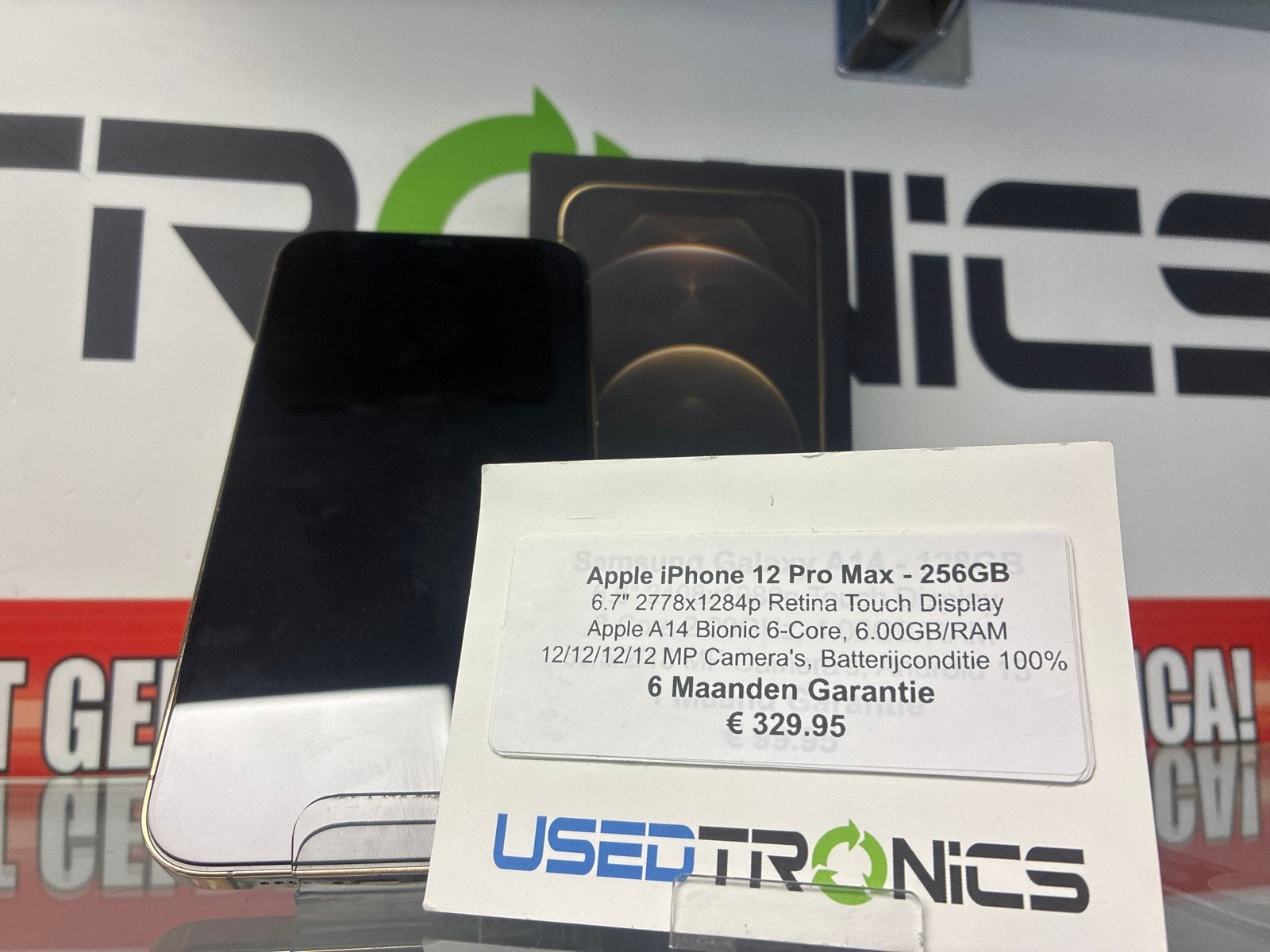 Apple iPhone 12 Pro Max - 256GB - Goud - 100% batterij, Telecommunicatie, Mobiele telefoons | Apple iPhone, 256 GB, Zo goed als nieuw