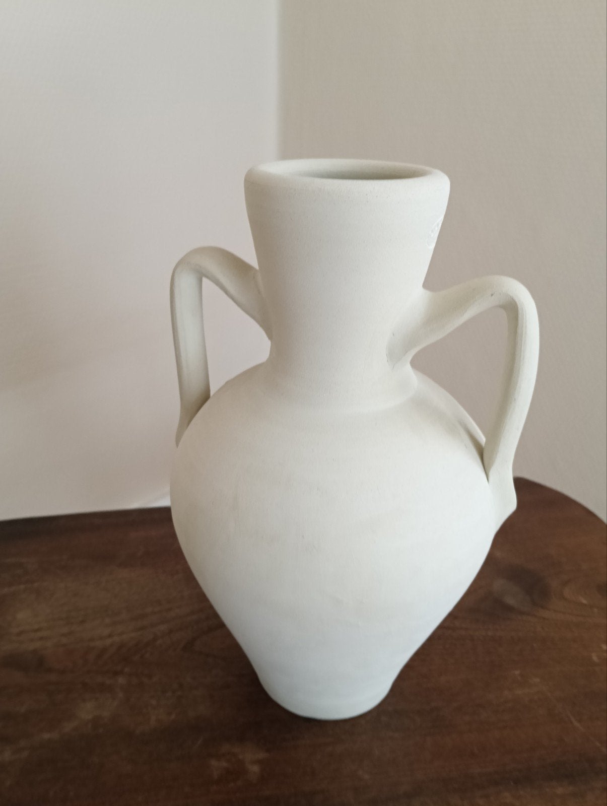 Decoratieve vaas met handvatten - Wit, Ophalen of Verzenden