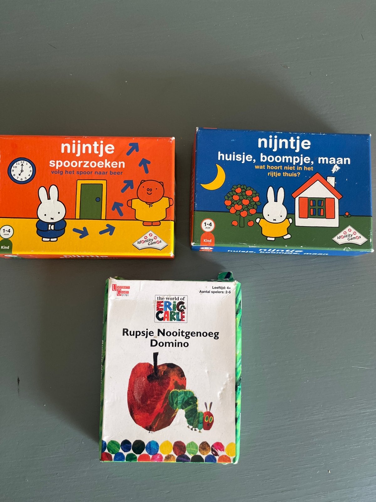 Nijntje Spoorzoeken, Huisje Boompje Maan & Rupsje Domino, Een of twee spelers, Ophalen, Gebruikt