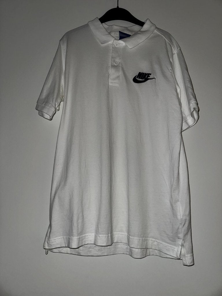 Nike poloshirt wit witte 158 164 170 xl shirt, Verzenden, Sport- of Zwemkleding, Zo goed als nieuw, Nike