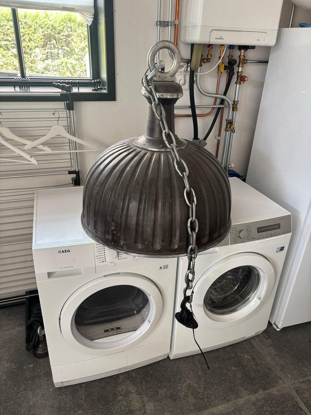 Grote Industriële Hanglamp PTMD - Ø 70cm, Ophalen, Gebruikt, Metaal