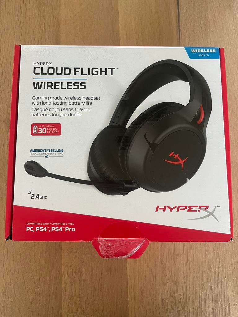 Helemaal nieuw! Hyperx cloud flight headset, Computers en Software, Headsets, Ophalen, Nieuw, Draadloos, Over-ear