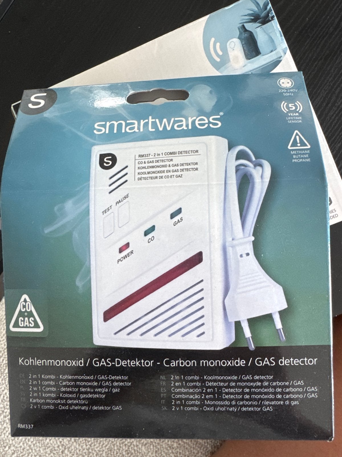 Koolmonoxide & Gas Detector, Ophalen of Verzenden, Nieuw, Detector, Sensor of Melder, Rook