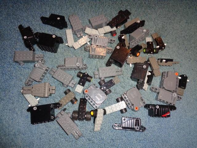 Partij A307=Lego opwind motoren