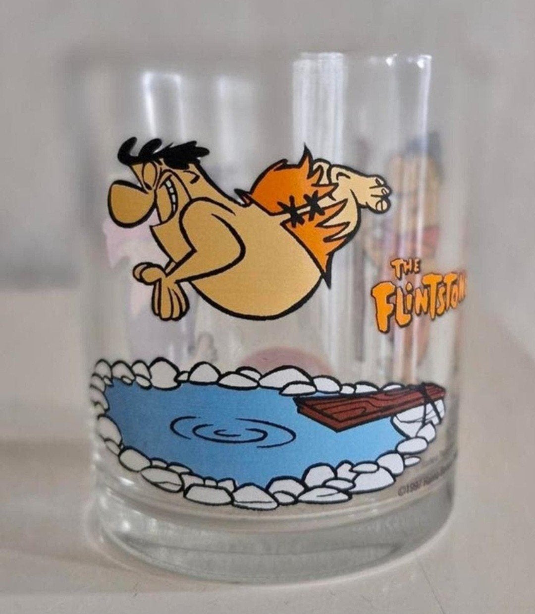 Glas Penotti The Flinstones, Ophalen of Verzenden, Zo goed als nieuw, Gebruiksvoorwerp